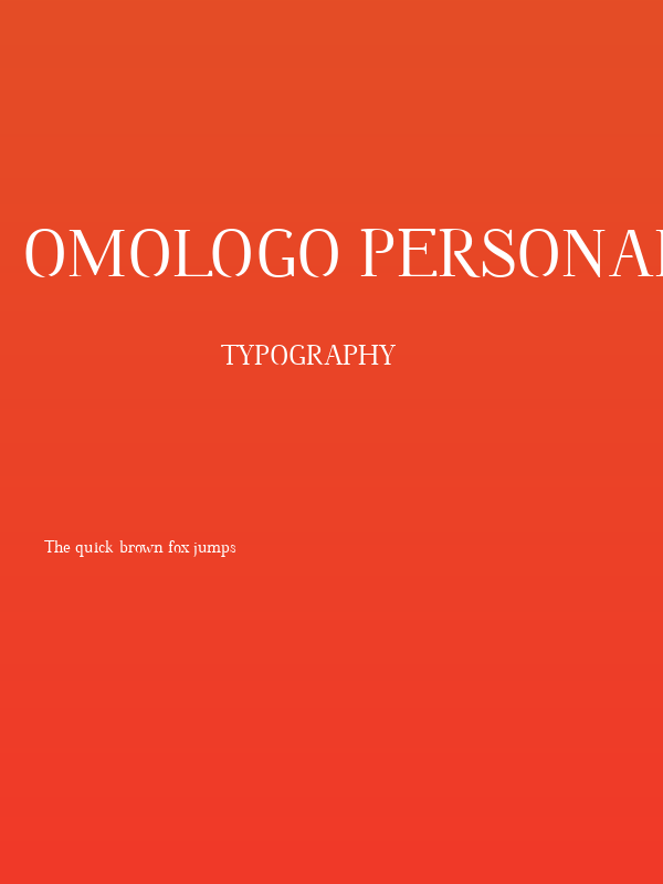 Omologo Personal Poster