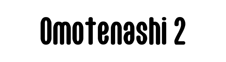 Omotenashi 2  Free Fonts Download