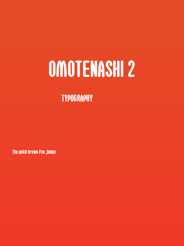 Omotenashi 2 Poster
