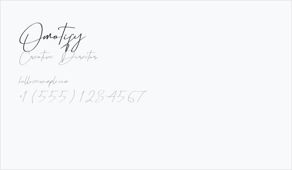 Omotify Business Card