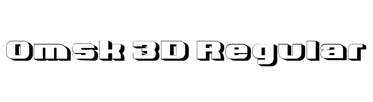 Omsk 3D Regular  免费字体下载