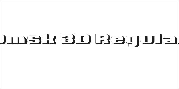 Omsk 3D Regular Logo