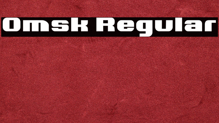 Omsk Regular Example 3