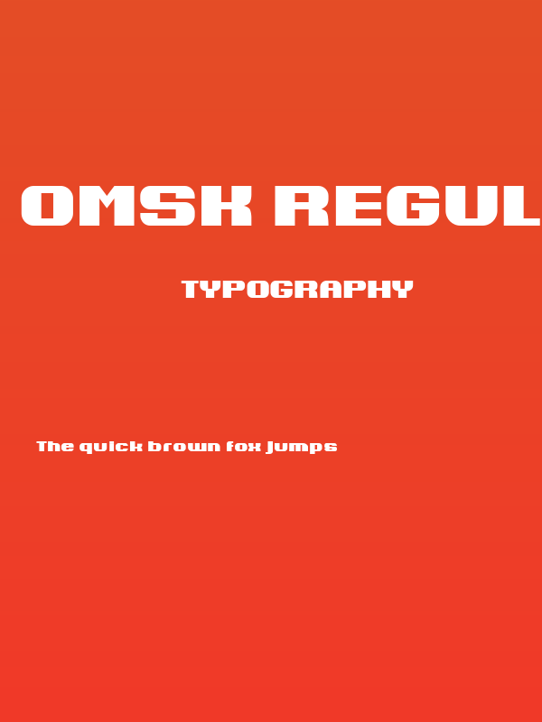 Omsk Regular Poster