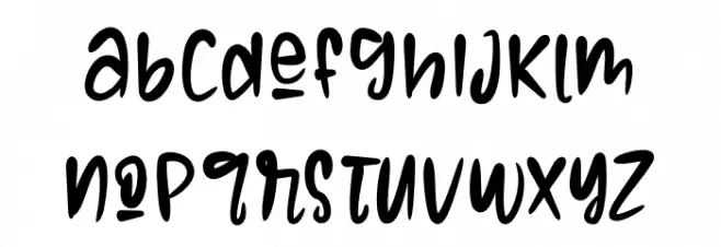 ONECRAFT फ़ॉन्ट लोअरकेस