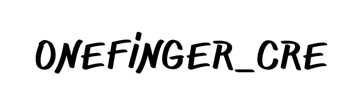 ONEFINGER_CRE  免费字体下载