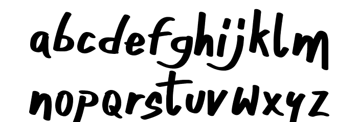 ONEFINGER_CRE Font LOWERCASE