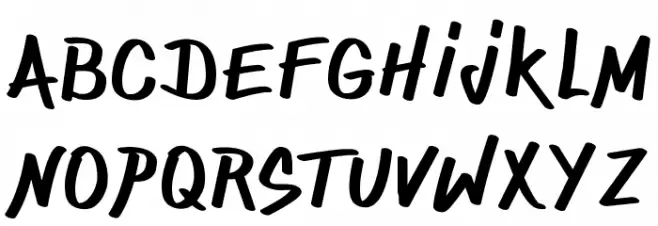 ONEFINGER_CRE Шрифта ВЕРХНИЙ