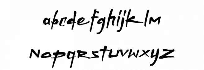 ONIGASHIMA Demo Version Caratteri MINUSCOLO