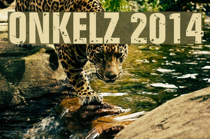 ONKELZ 2014 Font examples