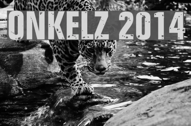 ONKELZ 2014 Font examples