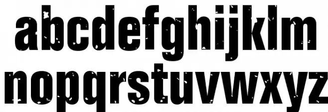 ONKELZ 2014 Font LOWERCASE