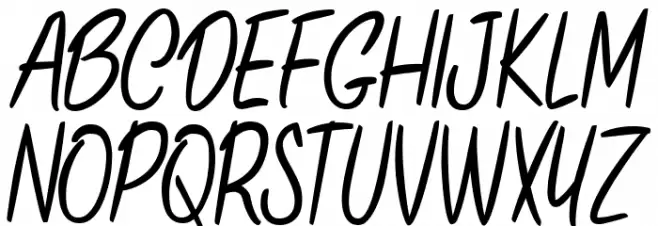 ONLYINTHISCASE Schriftart Groß