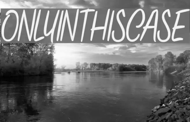 ONLYINTHISCASE Font examples