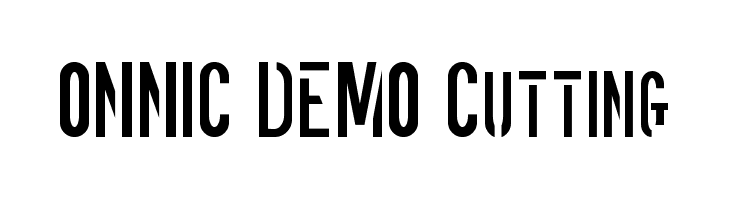 ONNIC DEMO Cutting  baixar fontes gratis