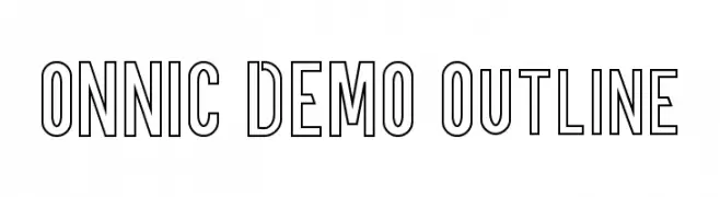 ONNIC DEMO Outline  Скачать бесплатные шрифты