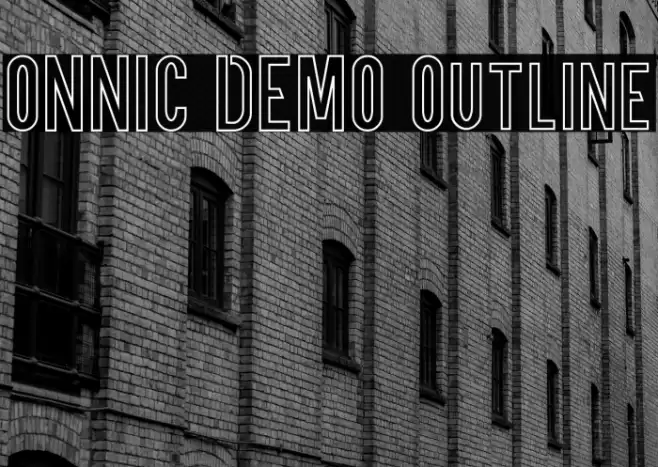 ONNIC DEMO Outline Font examples