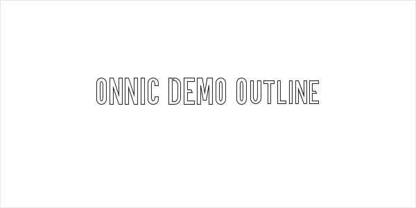ONNIC DEMO Outline Logo