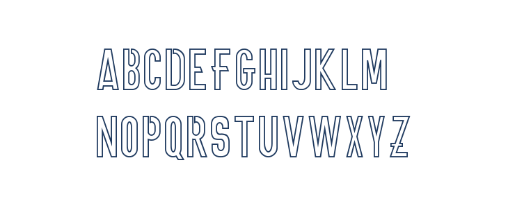 ONNIC DEMO Outline Lowercase