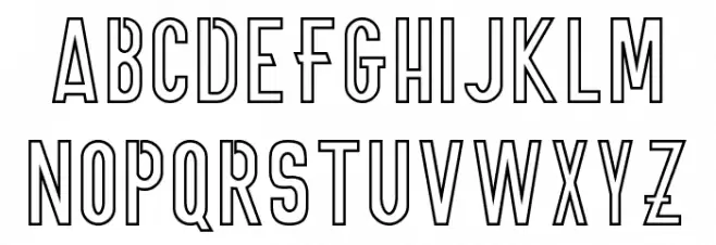 ONNIC DEMO Outline Caratteri MINUSCOLO