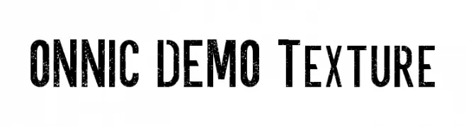 ONNIC DEMO Texture  Free Fonts Download
