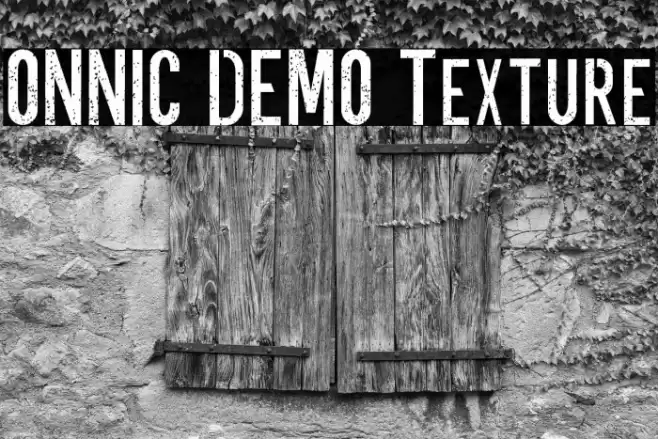 ONNIC DEMO Texture Font examples