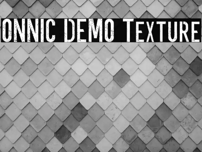 ONNIC DEMO Texture Font examples