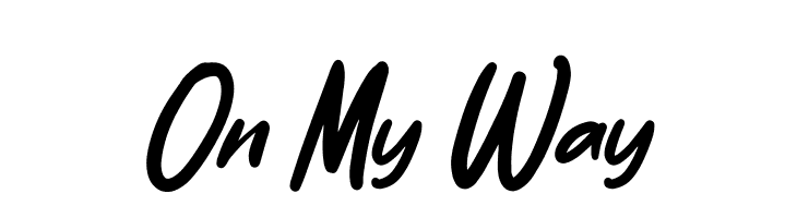 On My Way  font caratteri gratis