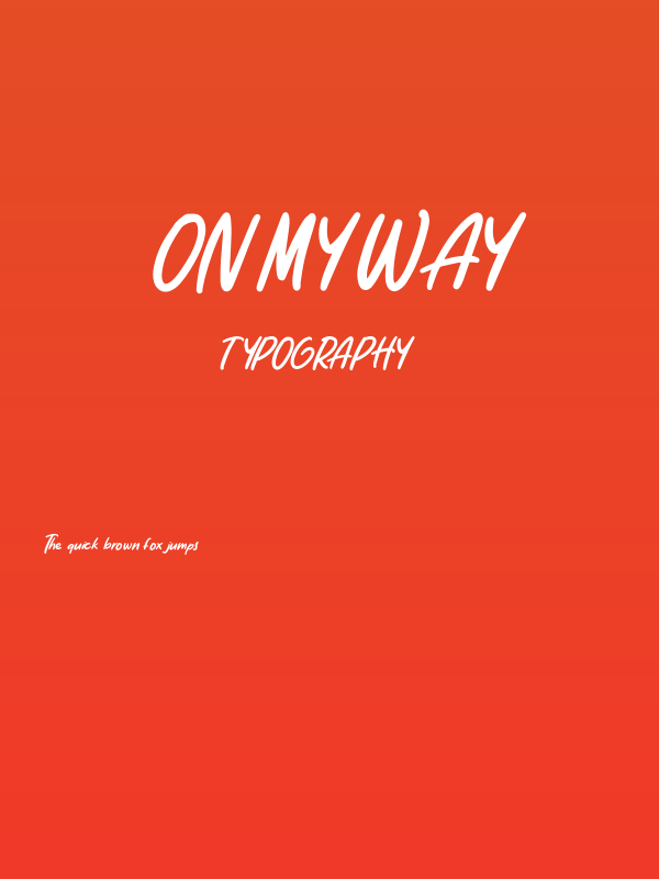 On My Way Poster