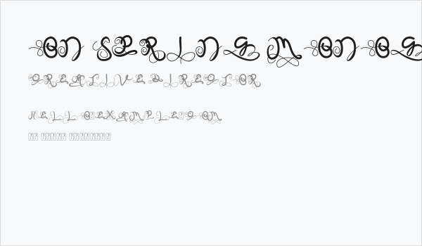 On Spring Monogram Business Card