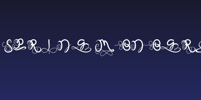 On Spring Monogram Social Header