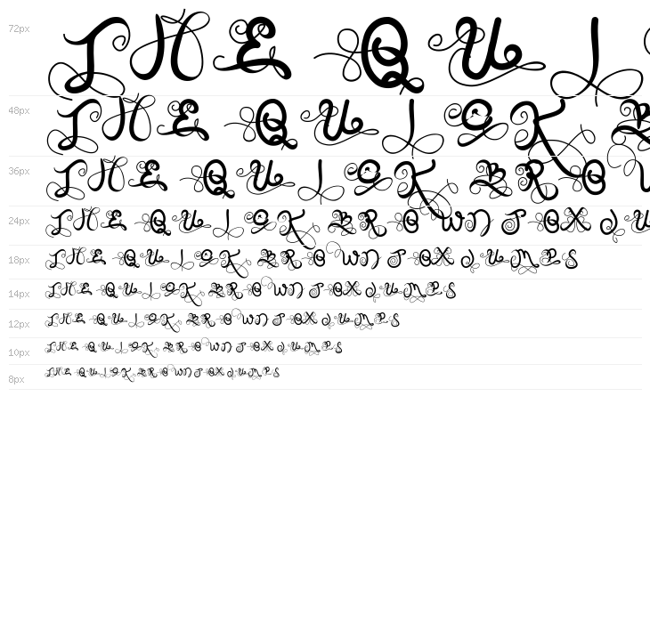 On Spring Monogram Waterfall