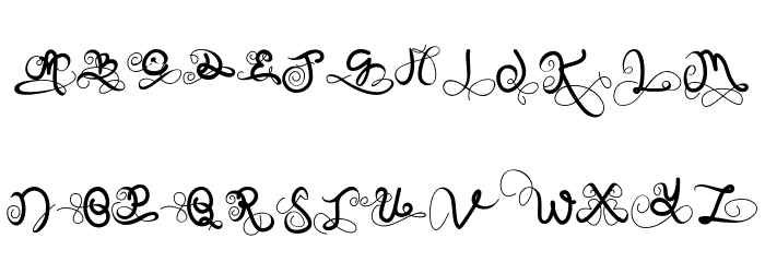 On Spring Monogram Font LOWERCASE