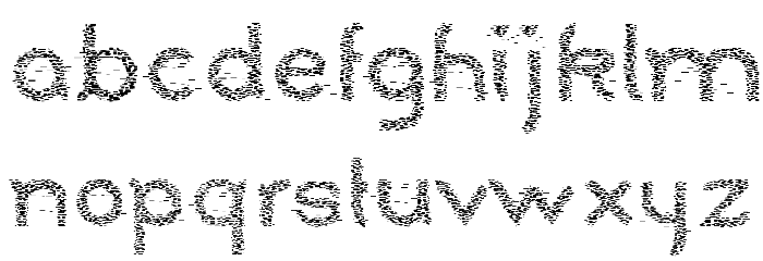 On The Road Font LOWERCASE