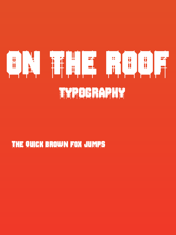 On The Roof Poster