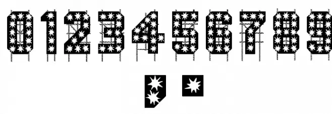 On The Tops Lights Font OTHER CHARS