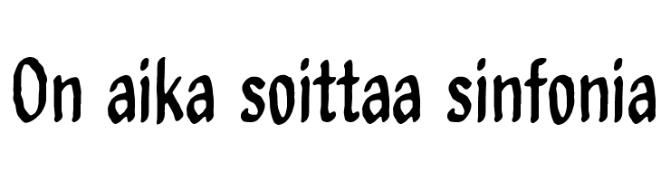 On aika soittaa sinfonia  免费字体下载