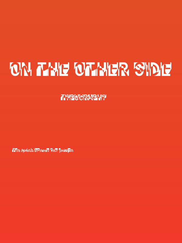 On the Other Side Poster