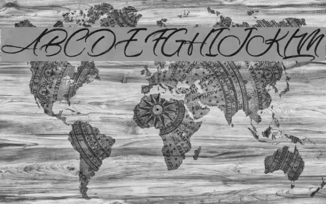 On the Rings Font examples