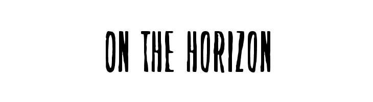 On the horizon  Frei Schriftart Herunterladen