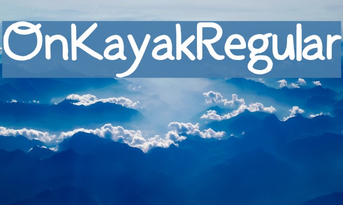 OnKayak-Regular Font examples