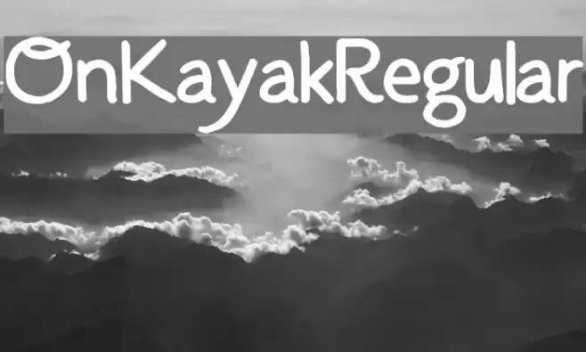 OnKayak-Regular フォント examples