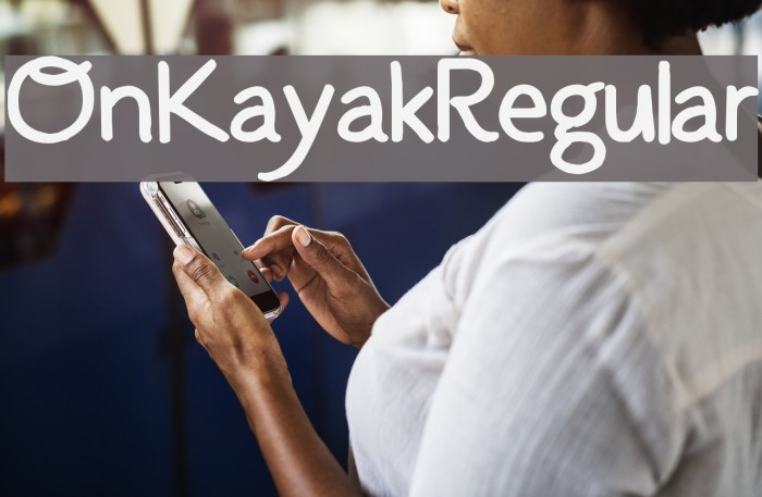 OnKayak-Regular Font examples