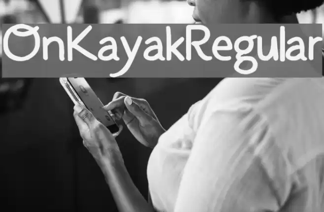 OnKayak-Regular フォント examples