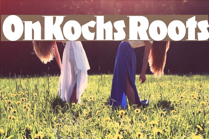 OnKochsRoots Font examples