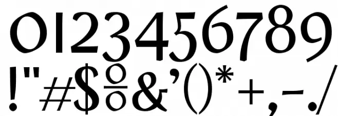 OnO Font OTHER CHARS