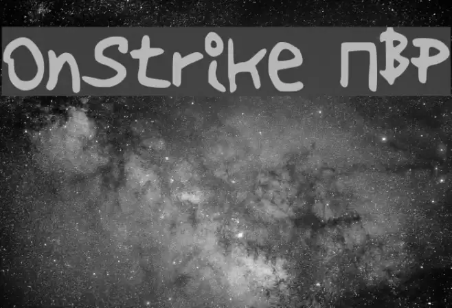 OnStrike NBP Font examples