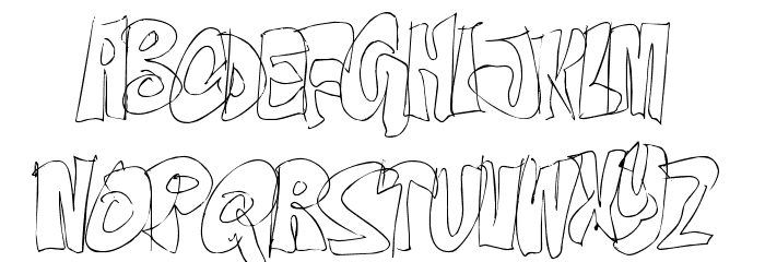 OnTheEdge-Regular Font LOWERCASE