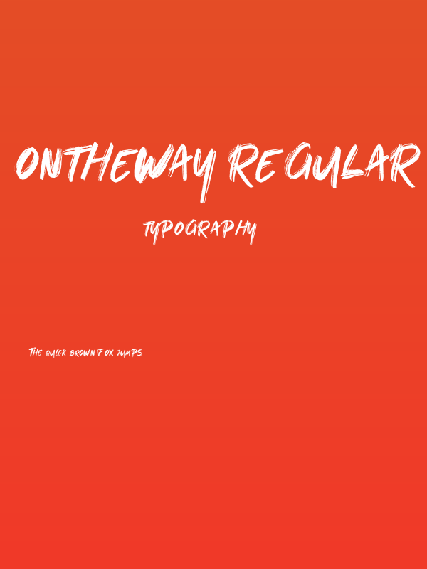 OnTheWay-Regular Poster