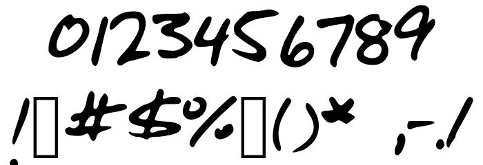 On_a_Run Font OTHER CHARS